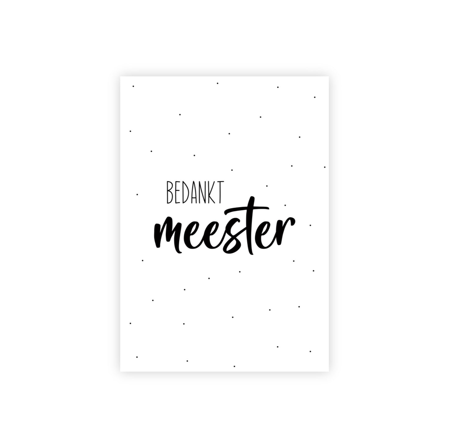 Kaart | bedankt meester