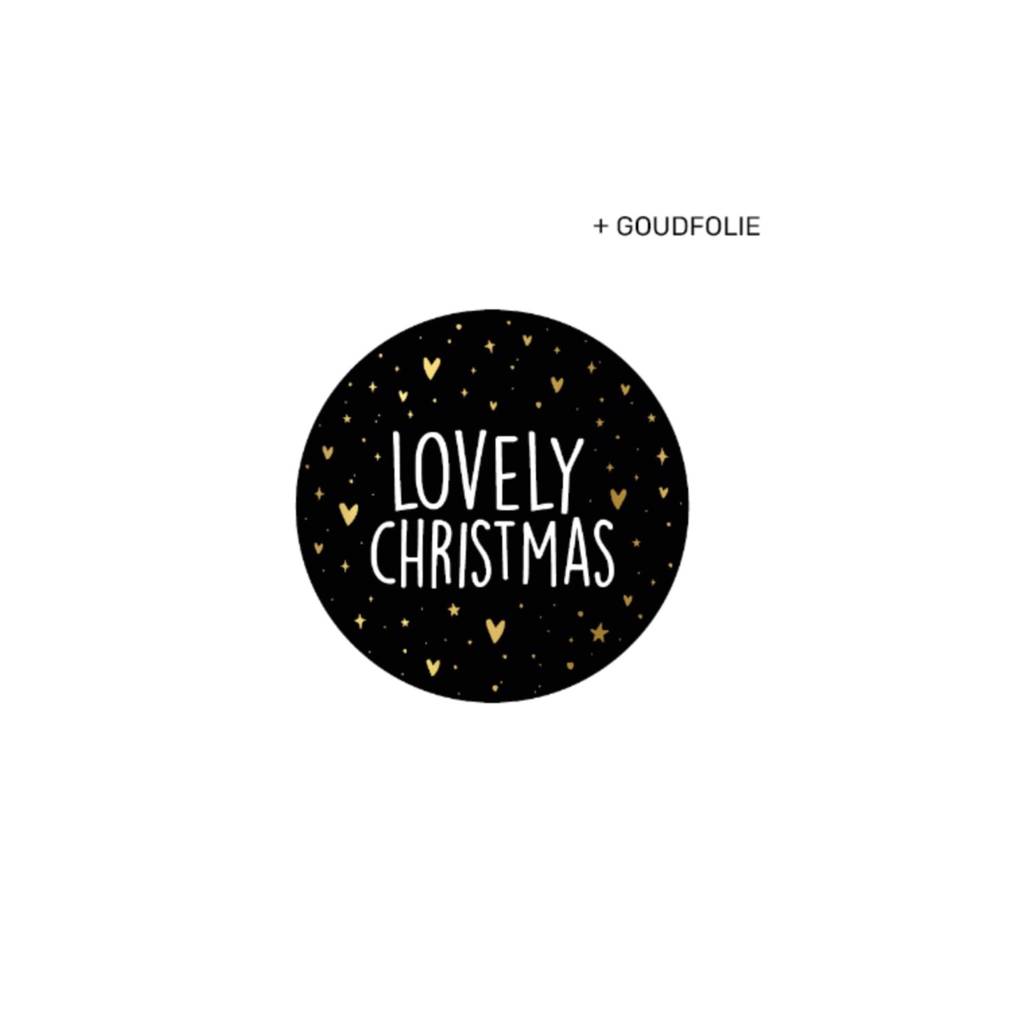 Cadeaustickers | lovely christmas (10 stuks)