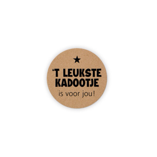 Cadeaustickers | ‘t leukste kadootje (10 stuks)