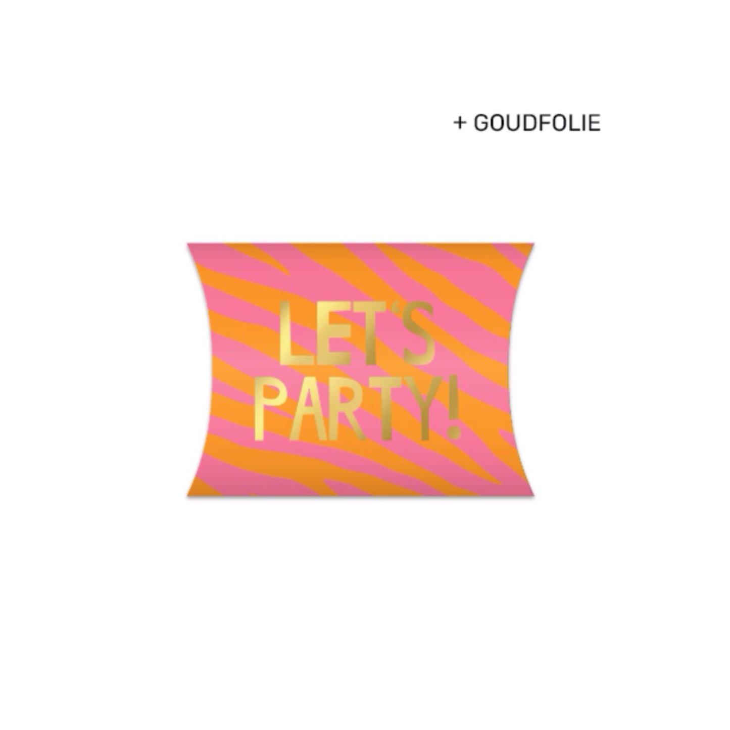 Gondeldoosje - let’s party - roze/oranje