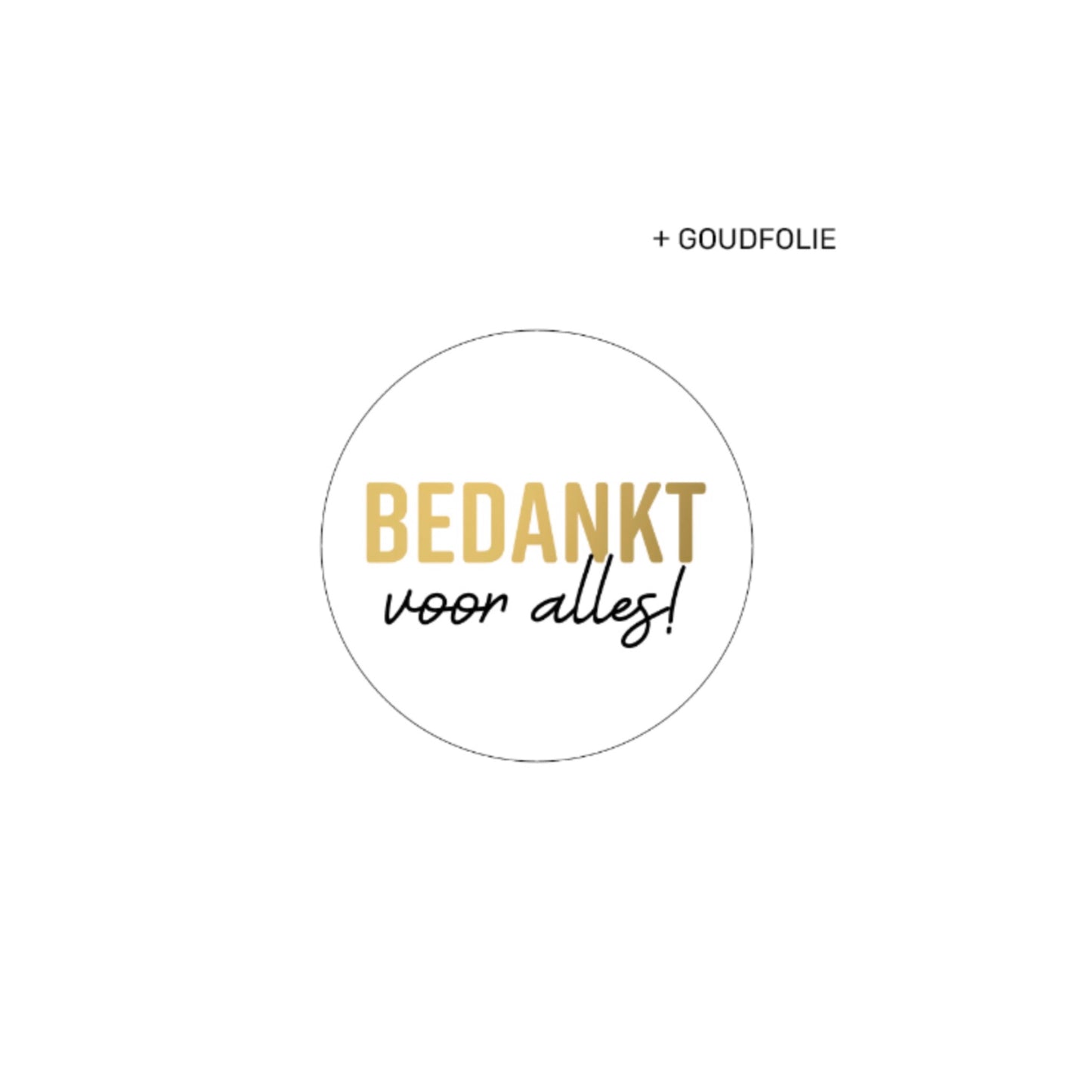 Cadeaustickers | bedankt voor alles (10 stuks)