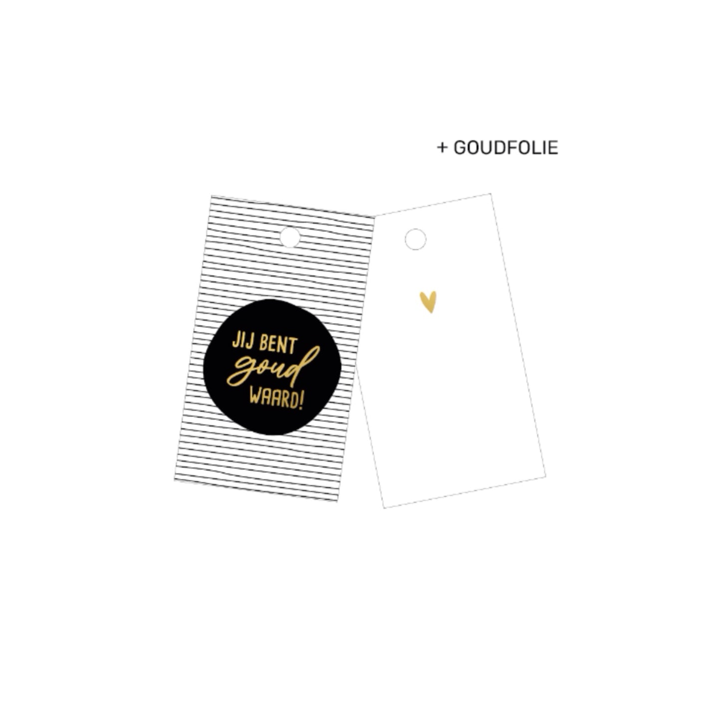 Cadeaulabel | jij bent goud waard (5 stuks)