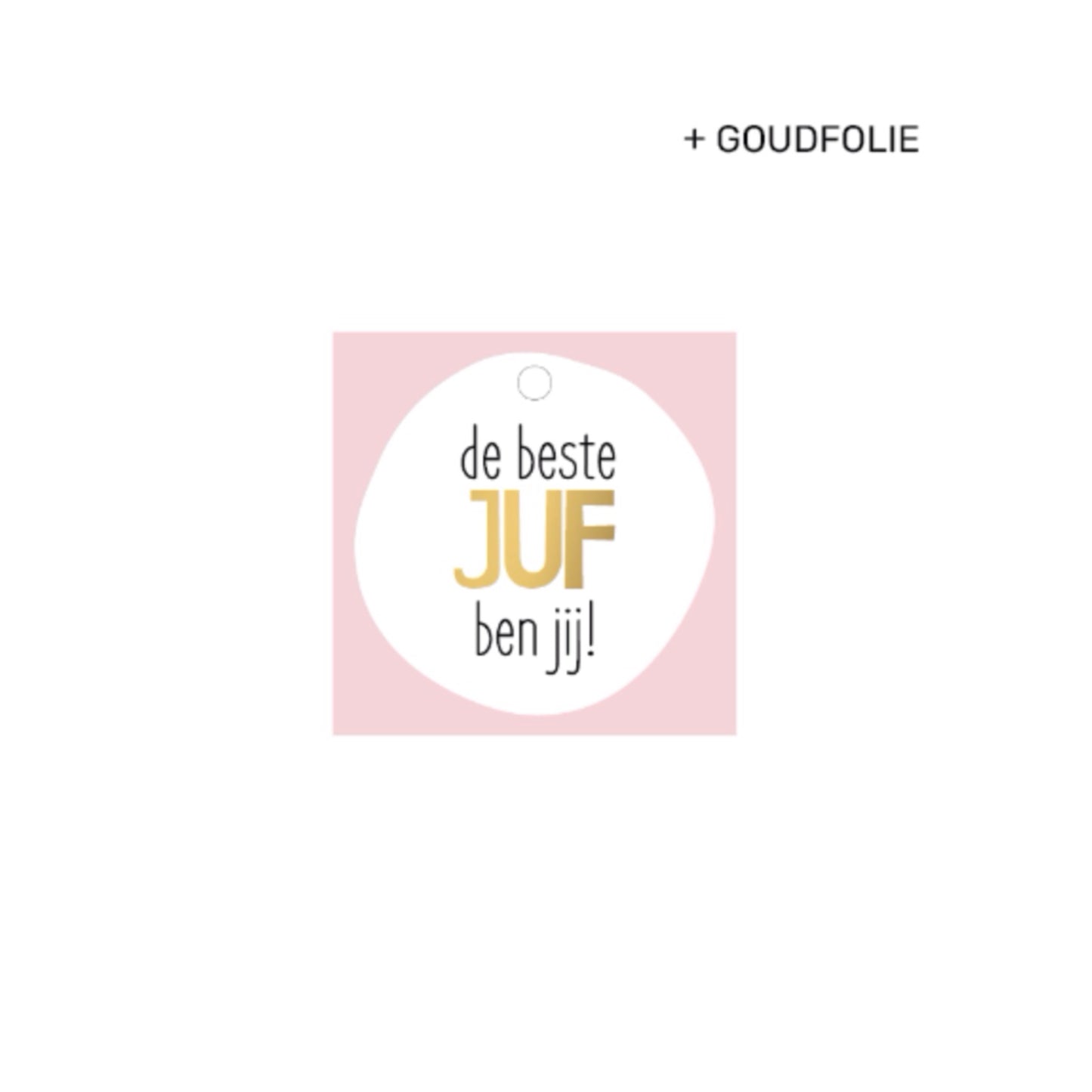 Cadeaulabel | de beste juf ben jij