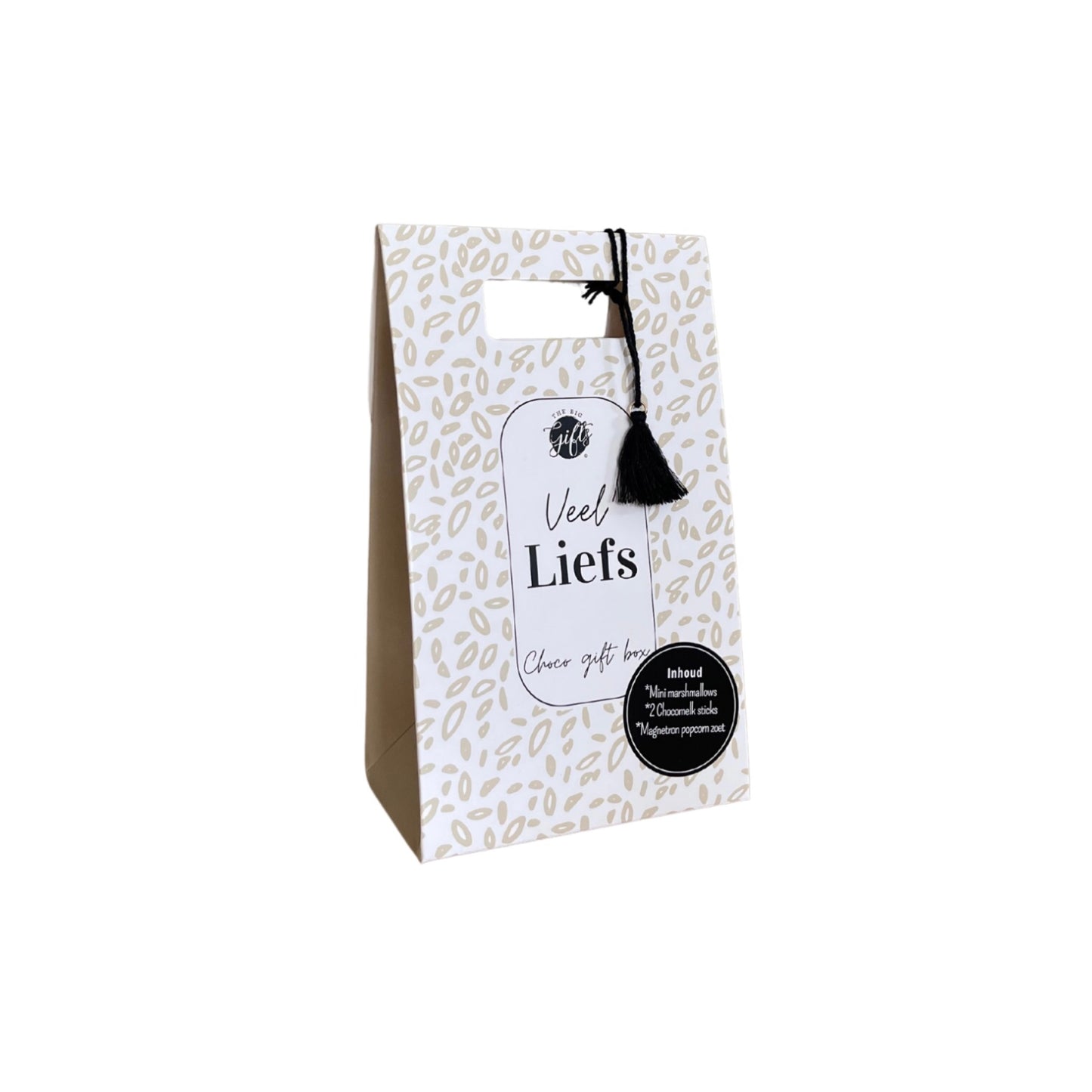 Choco giftbox - veel liefs - beige